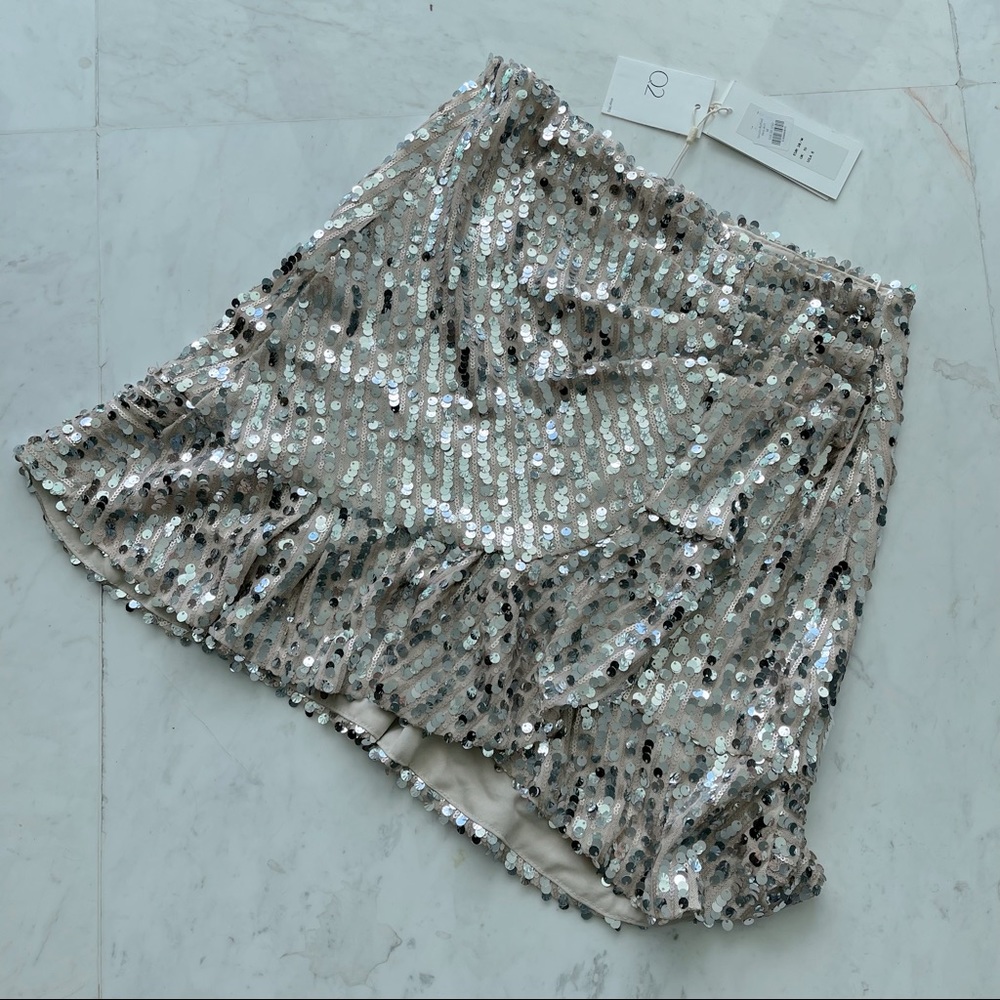 Ruffled Sequin Mini Skirt ✨